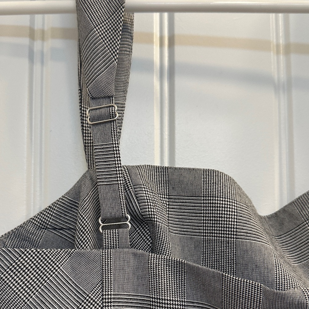 Amanda Uprichard Mercy Skort Romper in Business Plaid - Picture 8 of 10